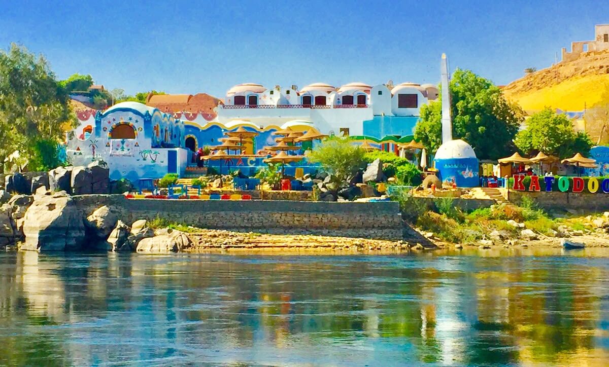 Nile with Nubian House